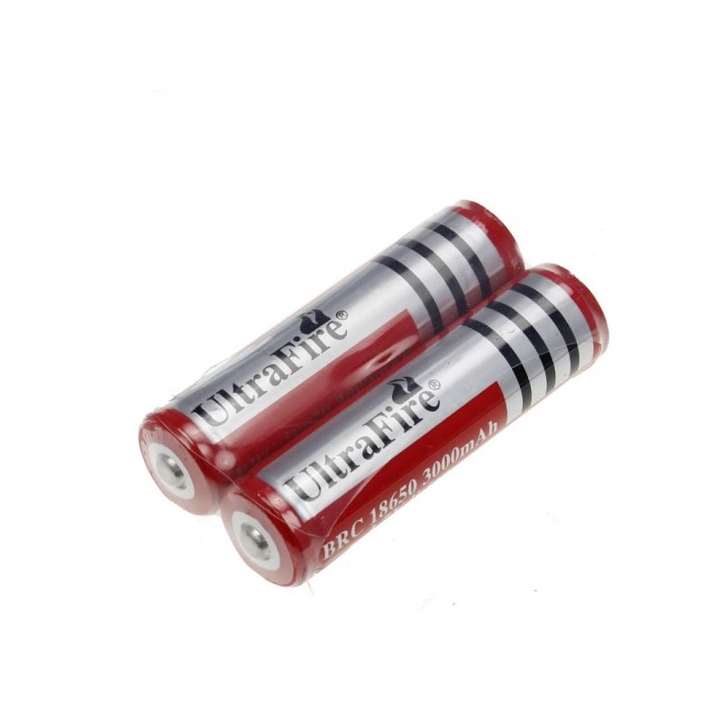 Batteria UltraFire 18650 3000mAh 3.7V ecologica e sicura alta capacità per dispositivi elettronici e gadget batteria ricaricabile per acquisti online e uso all'aperto