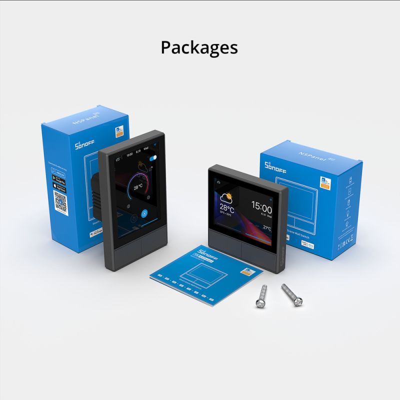 SONOFF NSPanel Interruttore Intelligente WiFi per Casa Intelligente Controllo Touch con Ewelink Alexa e Google Home Tecnologia Smart per Automazione Domestica e Risparmio Energetico