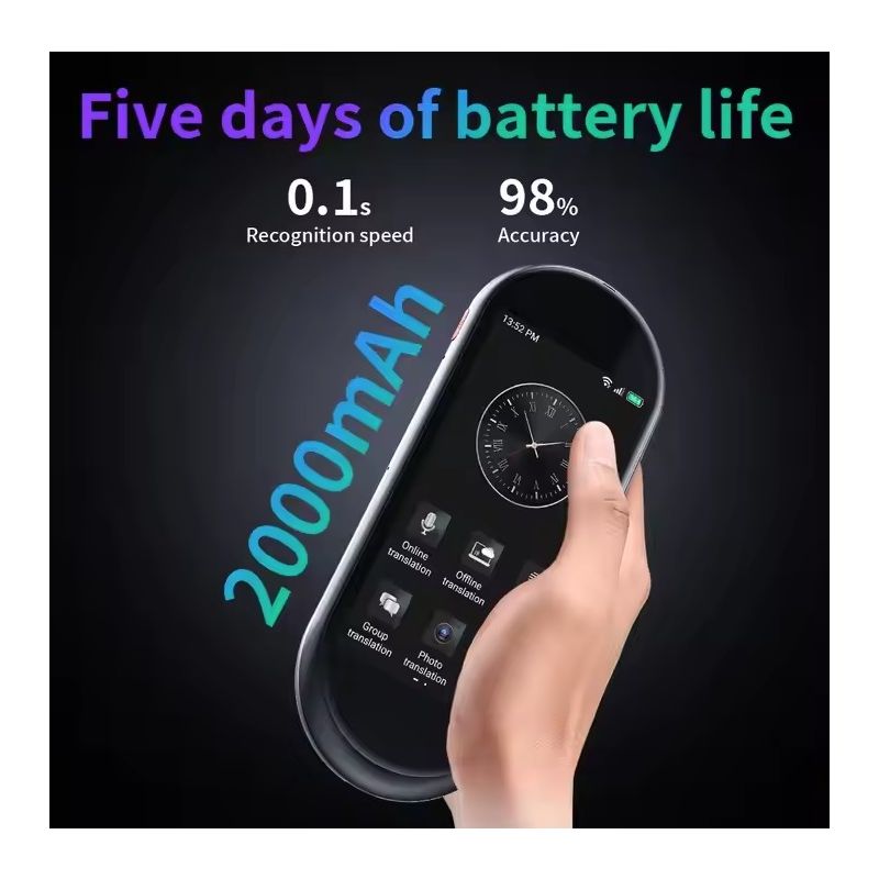 Traduttore vocale A10 Chat con display HD da 41 pollici comunicazione globale e traduzione istantanea compagno di viaggio per studenti e viaggiatori dispositivo multi-lingua