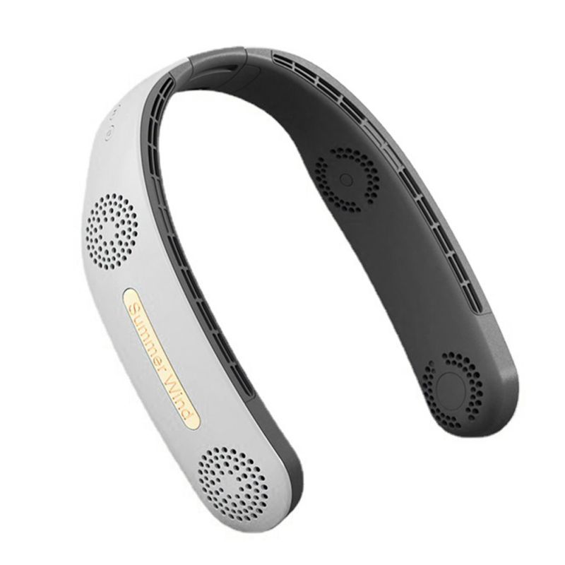 Ventilatore Portatile da Collo Senza Fili Mini Ventilatore Elettrico Senza Pale Raffreddamento Silenzioso Brezza Rinfrescante Essenziale per l'Estate Design a Mani Libere Lunga Durata