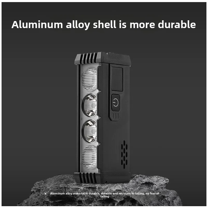 ACRUNU Luce Bici LED Ricaricabile USB - Faro Potente 4000 Lumen, 4 Modalità per Ciclismo Notturno Sicuro