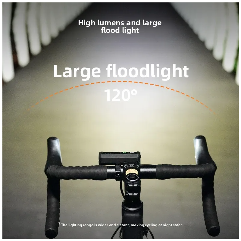 ACRUNU Luce Bici LED Ricaricabile USB - Faro Potente 4000 Lumen, 4 Modalità per Ciclismo Notturno Sicuro