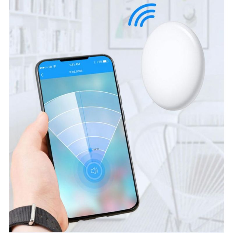 Mini GPS Tracker Bluetooth 4.0 Smart Locator Anti Smarrimento Design Compatto e Leggero Localizzazione in Tempo Reale Sicurezza Personale App iSearching Connettività Bluetooth