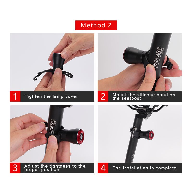 ANTUSI Q5 fanale posteriore smart per bici con avvio automatico impermeabile IPx6 modalità flash multiple per sicurezza e visibilità ottimali accessorio essenziale per ciclismo