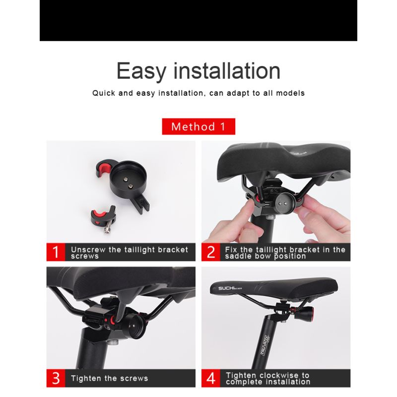 ANTUSI Q5 fanale posteriore smart per bici con avvio automatico impermeabile IPx6 modalità flash multiple per sicurezza e visibilità ottimali accessorio essenziale per ciclismo