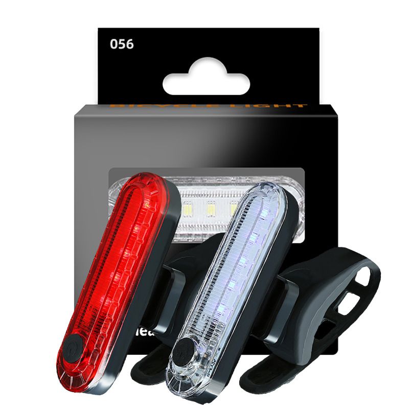 Fanale Posteriore Bici Ultra Luminoso Ricaricabile USB Alta Visibilità Tecnologia LED Antipioggia IPX4 Accessorio per Bici Sicurezza Ciclistica Installazione Senza Attrezzi