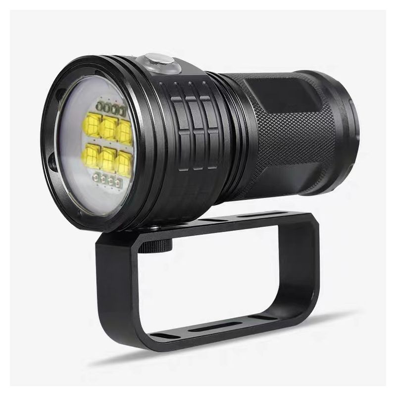 Torcia Subacquea B11 LED rossa blu bianca 80M IPX8 lunga durata batteria fotografia subacquea felicità esplorazione marine lanterna durevole design robusto immersioni professionali