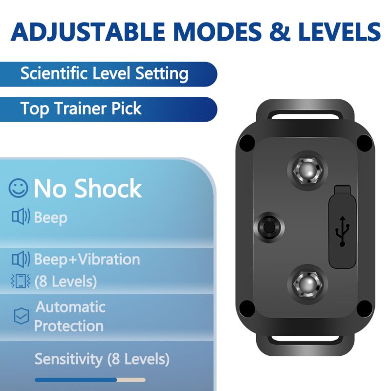 Collare antiabbaio intelligente e impermeabile con tecnologia di rilevamento per allenamento efficace del cane uso interno ed esterno batteria ricaricabile per convivenza serena