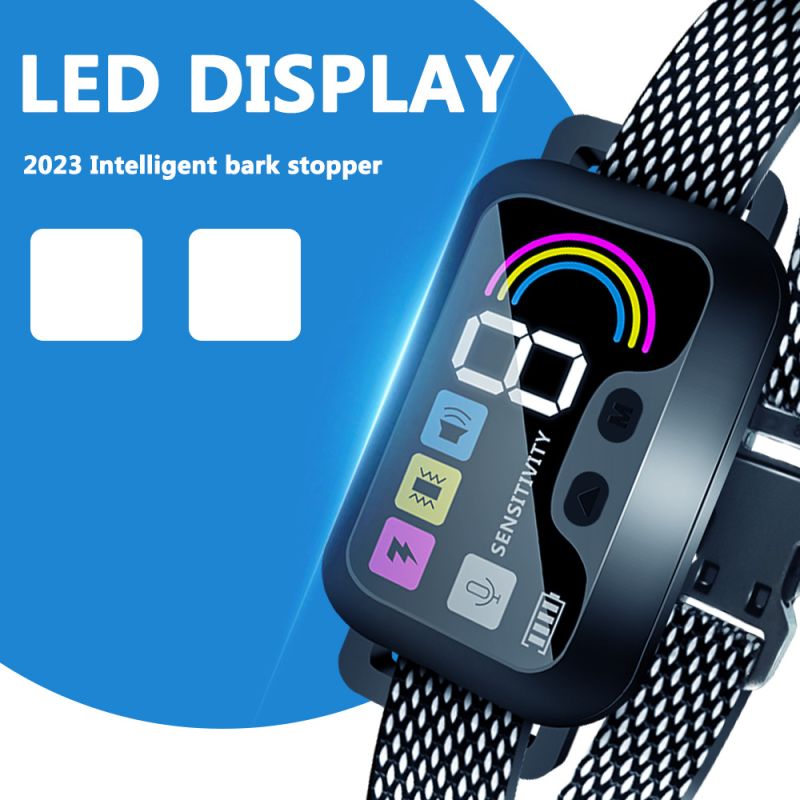 Collare antiabbaio intelligente e impermeabile con tecnologia di rilevamento per allenamento efficace del cane uso interno ed esterno batteria ricaricabile per convivenza serena