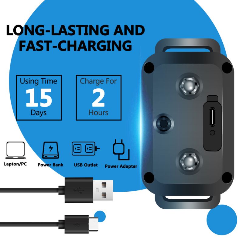 Collare antiabbaio intelligente e impermeabile con tecnologia di rilevamento per allenamento efficace del cane uso interno ed esterno batteria ricaricabile per convivenza serena