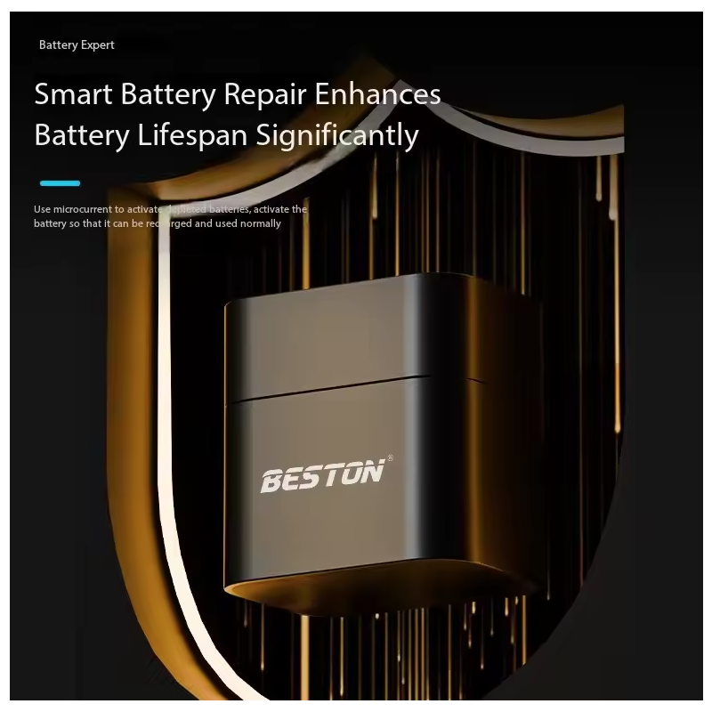 Beston Caricabatterie Smart per Batterie Ricaricabili AA 8 Slot con 1.5V Litio 3600mWh. Ricarica Rapida!