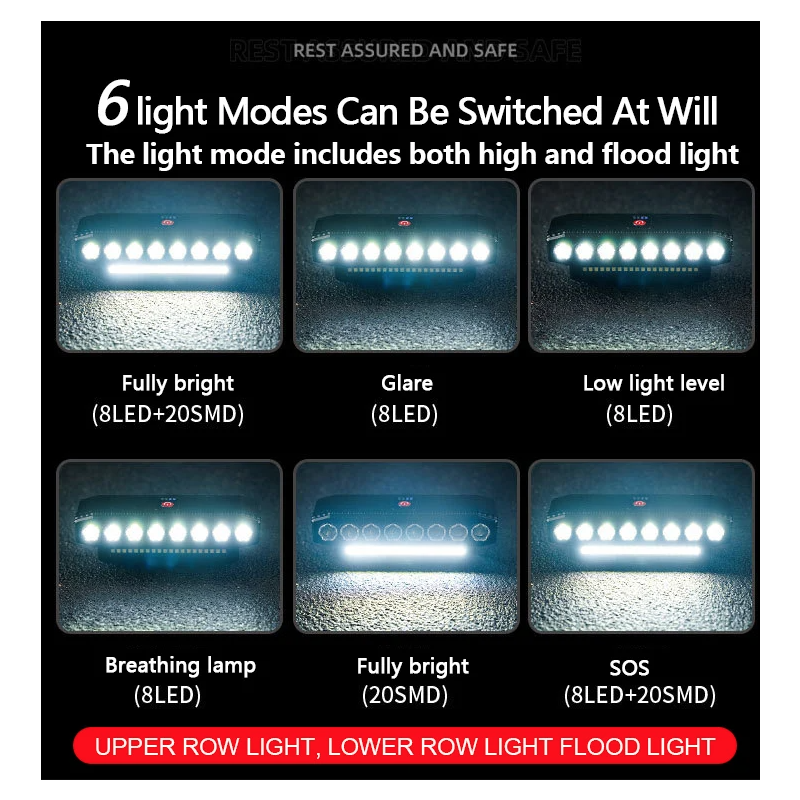 Luce Anteriore Bicicletta Ricaricabile USB con Clacson 120dB Impermeabile Accessorio Sicurezza Ciclismo per Ciclisti Avventurosi e Urbani Dual Switch per Guida Notturna Senza Problemi