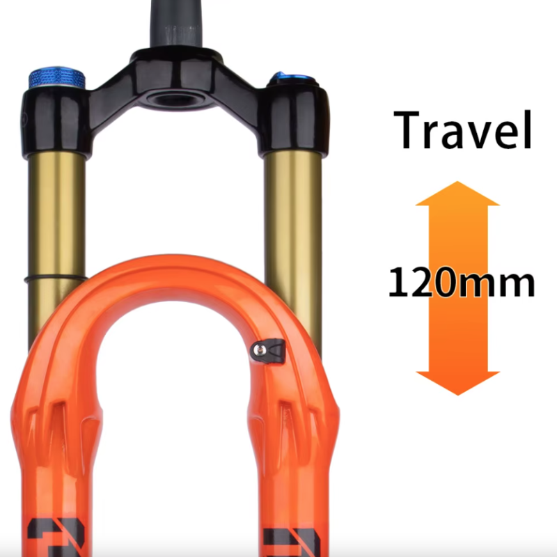 Forcella MTB Bolany Ammortizzata per Terreni Accidentati Prestazioni Superiori Smorzamento Pneumatico Compatibilità Freni a Disco Disponibile in 27,5 e 29 Pollici Ideale per Ciclismo