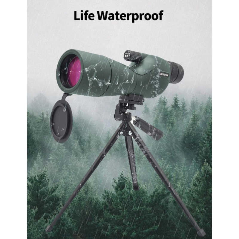 25-75x60 Zoom Cannocchiale ED Potente Monoculare Bak4 Prisma per Campeggio Bird Watching