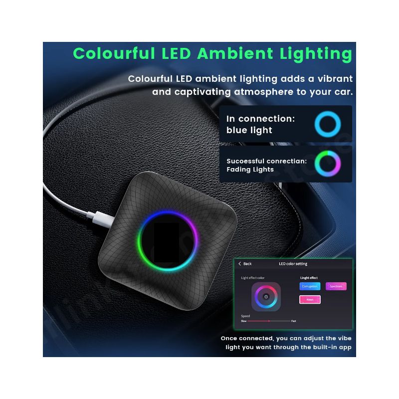 Scopri CarlinKit Smart TV Box CarPlay Ai Box Android 13 tecnologia per intrattenimento in auto da cablato a wireless con processore Qualcomm 8 Core YouTube e Netflix per lunghi viaggi