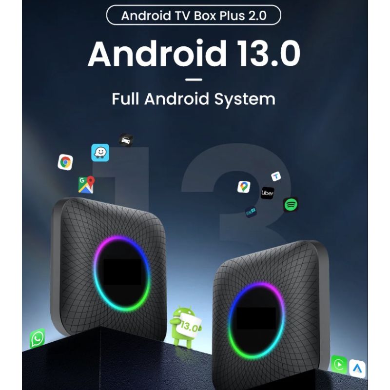 Scopri CarlinKit Smart TV Box CarPlay Ai Box Android 13 tecnologia per intrattenimento in auto da cablato a wireless con processore Qualcomm 8 Core YouTube e Netflix per lunghi viaggi