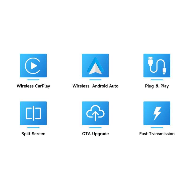 CarlinKit 2air 5.0 Adattatore CarPlay e Android Auto Wireless con Connettività Multipiattaforma e Tecnologia Bluetooth per un'Integrazione Fluida nel Sistema di Infotainment Auto
