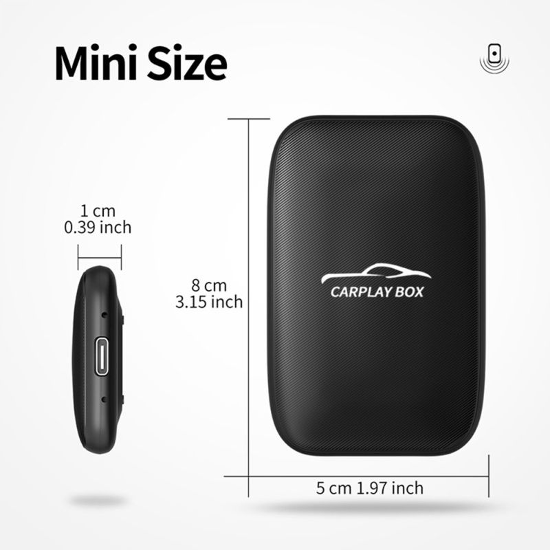 Carplay Box Adattatore Wireless Android Auto per Netflix YouTube Sistema di Intrattenimento Auto Accessori per Viaggi su Strada e Sincronizzazione App