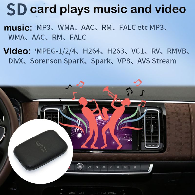 Carplay Box Adattatore Wireless Android Auto per Netflix YouTube Sistema di Intrattenimento Auto Accessori per Viaggi su Strada e Sincronizzazione App