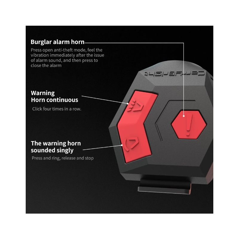 CarryBright CBH3 campanello elettrico bici 120dB ricarica USB corno forte ciclismo urbano avviso antifurto accessorio sicurezza materiali durevoli design ergonomico elegante