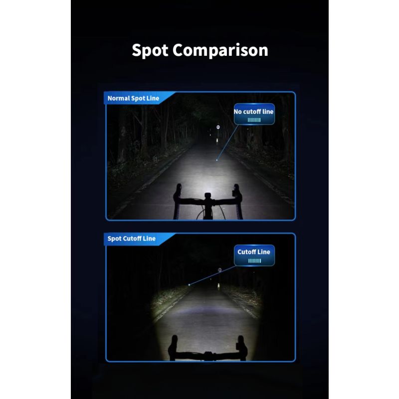 Magicshine CBL1600 luce anteriore per bici MTB 1600 lumen LED montaggio su manubrio riduzione dell'abbagliamento design durevole per pedalate sicure notturne attrezzatura ciclismo