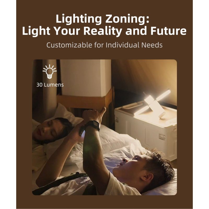 Klarus CL2 750 lumen lampada versatile per campeggio e casa luce d'ambiente con 7 modalità cura degli occhi lampadine a 90 gradi angolo regolabile illuminazione interna ed esterna