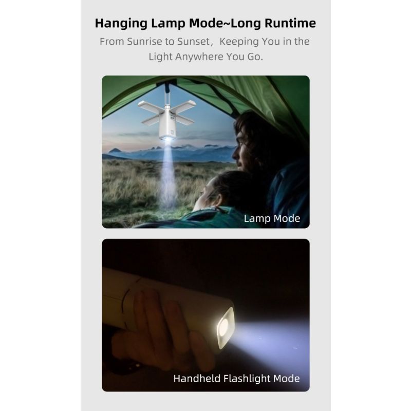 Klarus CL2 750 lumen lampada versatile per campeggio e casa luce d'ambiente con 7 modalità cura degli occhi lampadine a 90 gradi angolo regolabile illuminazione interna ed esterna