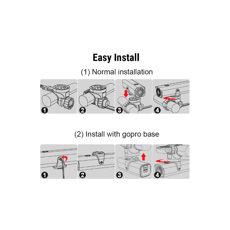 TOWILD CL600 Luce per Bici LED USB Ricaricabile 2000mAh Alta Luminosità Design Impermeabile Sicurezza Ciclismo Urbano e Percorsi Forestali Accessori Bici