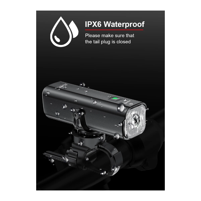 TOWILD CL600 Luce per Bici LED USB Ricaricabile 2000mAh Alta Luminosità Design Impermeabile Sicurezza Ciclismo Urbano e Percorsi Forestali Accessori Bici