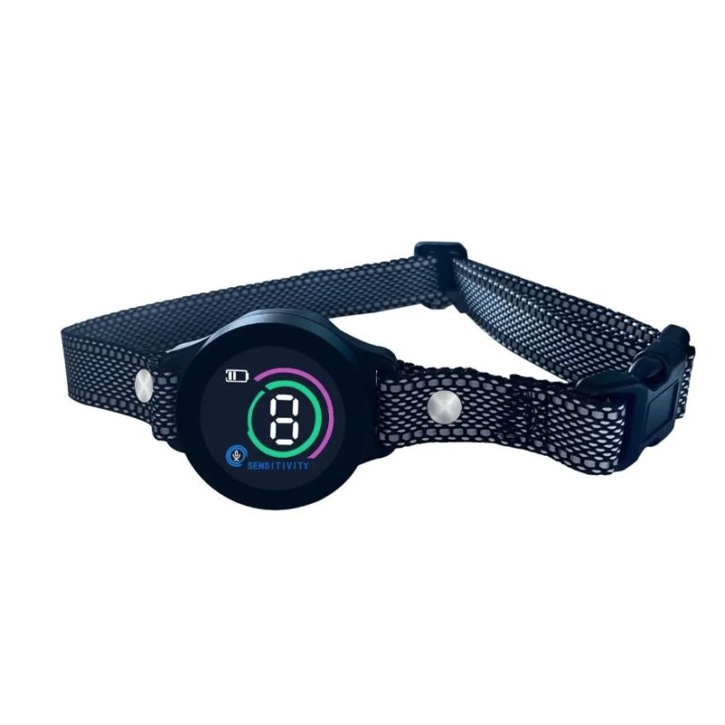 Collare cane ricaricabile con riconoscimento abbaio intelligente addestramento cane confortevole controllo abbaio cane efficace algoritmo avanzato abbaio ambiente silenzioso per cani