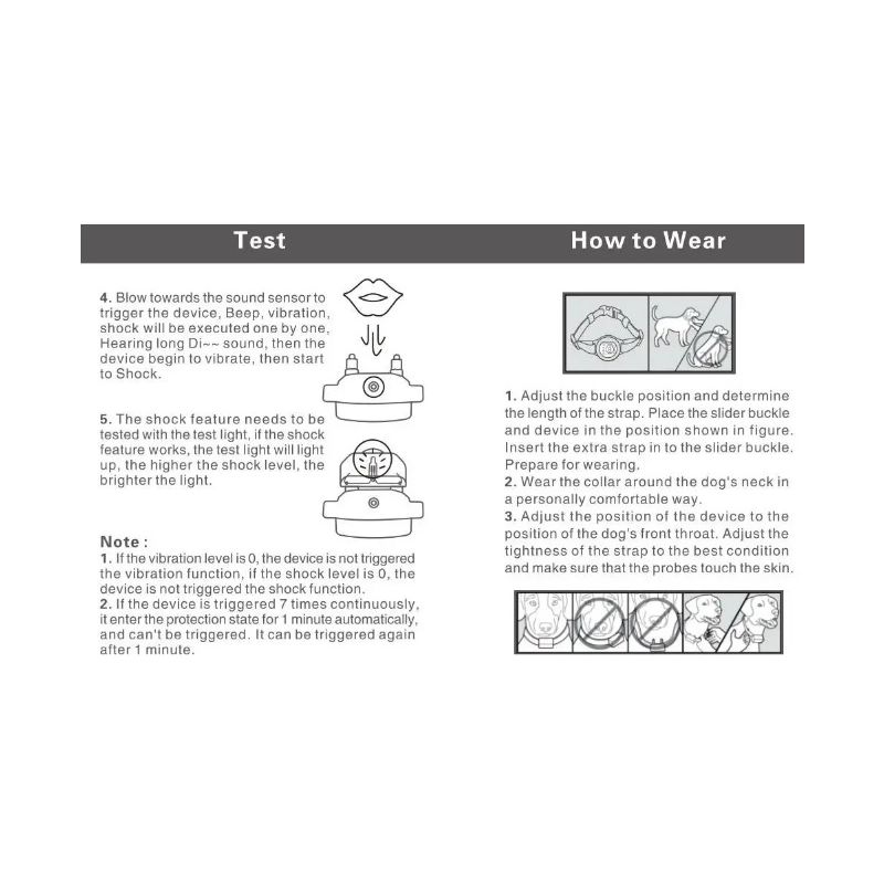 Collare cane ricaricabile con riconoscimento abbaio intelligente addestramento cane confortevole controllo abbaio cane efficace algoritmo avanzato abbaio ambiente silenzioso per cani