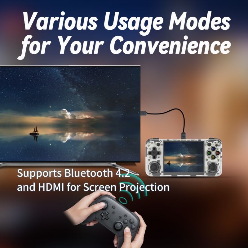 Console di gioco portatile ANBERNIC RG35XX H con Linux H700 e 5000 giochi classici display IPS supporto controller wireless prestazioni di gioco eccezionali offerta imperdibile