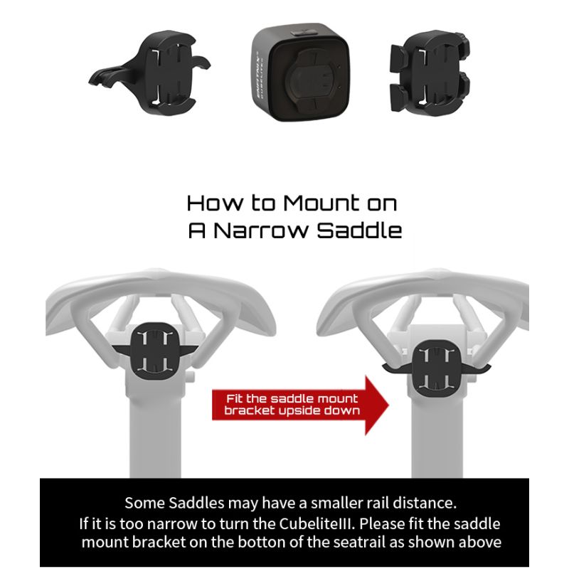 Fanale Posteriore Intelligente Enfitnix Cubelite III Luce Posteriore Ultra Luminosa 30 Lumen Ricarica USB Batteria a Ioni di Litio Sicurezza Ciclismo Design Compatto per Ciclisti
