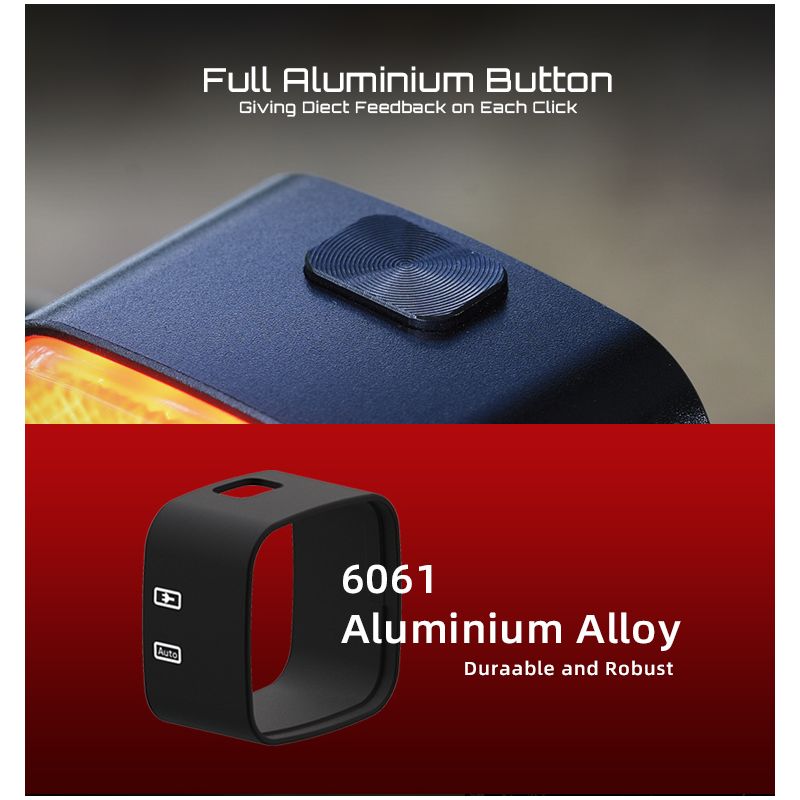 Fanale Posteriore Intelligente Enfitnix Cubelite III Luce Posteriore Ultra Luminosa 30 Lumen Ricarica USB Batteria a Ioni di Litio Sicurezza Ciclismo Design Compatto per Ciclisti