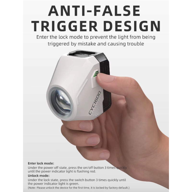 Cavo di Taglio Sospeso Luci Anteriori per Bici 1600LM Alta Potenza per Sicurezza Ciclistica Installazione Facile per Guida Notturna Accessori Resistenti e Intelligenti per Prestazioni Elevate