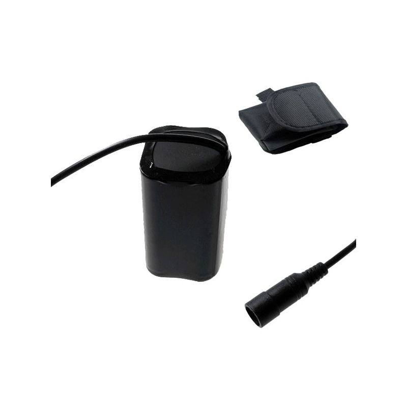 Batteria per bicicletta 5521 Interfaccia DC 8.4 V 4x18650 4800mAh impermeabile e leggera per LED energia efficiente e lunga durata con custodia di stoffa UltraFire appendices to .
