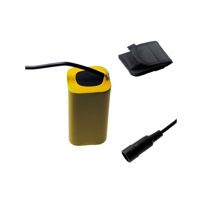 UltraFire Batteria 5521 Interfaccia DC 8.4 V 4x18650 8800mAh Luce Frontale LED Bicicletta Energia Affidabile Impermeabile Visibilità Ottimale per Ciclisti Escursioni Lunga Durata