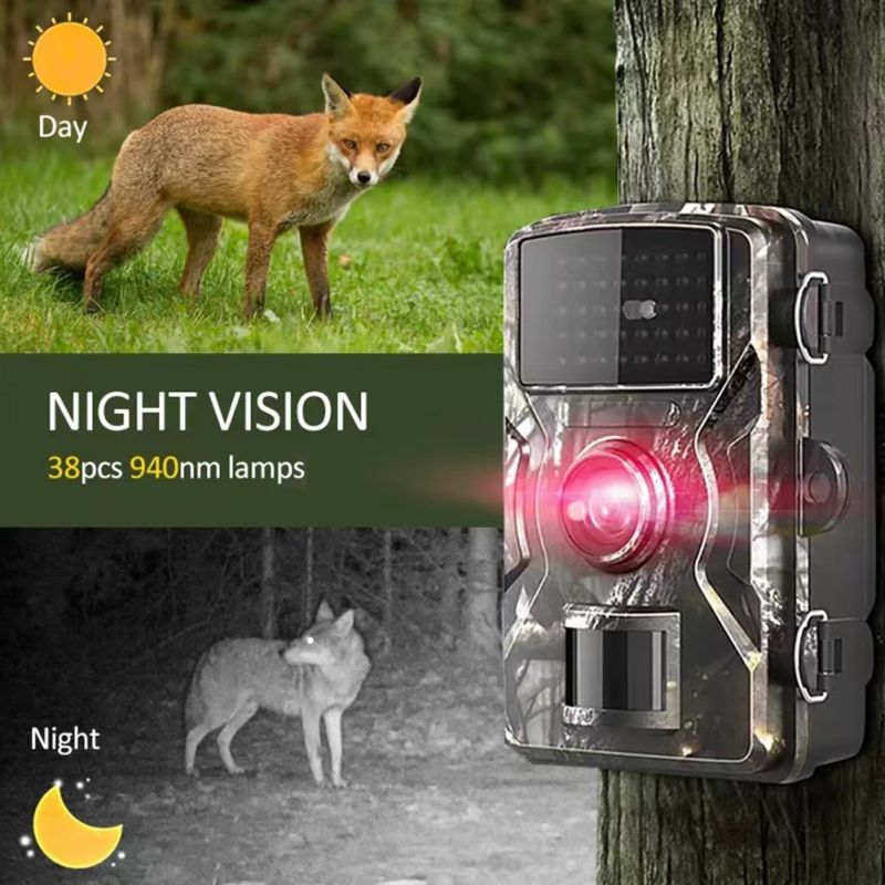 Esplora la natura con Telecamera da Caccia H1 Visione Notturna 940nm Immagini ad Alta Risoluzione Attivazione del Movimento Rapida per Monitoraggio Fauna Selvatica e Avventure all'Aperto