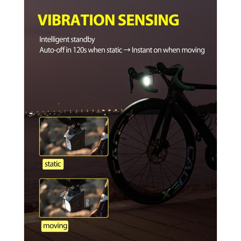 TOWILD DLite 1700 DL1700 Luce Bici 1900 Lumen, USB Ricaricabile Impermeabile per Ciclismo Sicuro