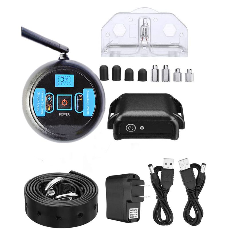 Sistema di Recinzione Elettrica Cani Senza Fili Collare di Addestramento Ricaricabile Configurazione Wireless Facile Sicurezza Innovativa per Animali fino a 200 Metri