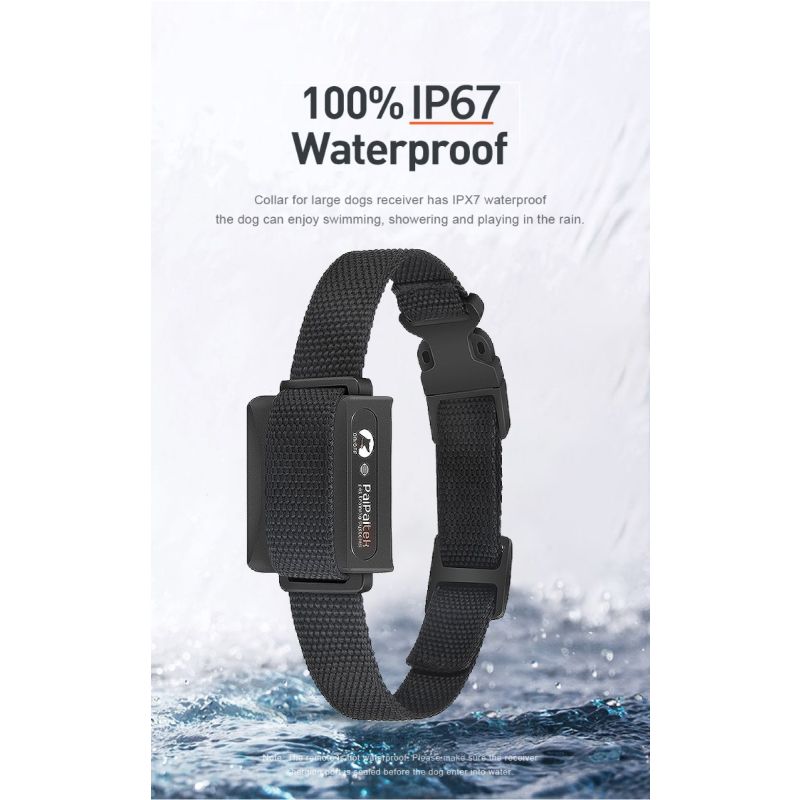 Collare di addestramento per cani PD 529-1-TIO elettrico fino a 1000m modalità regolabili impermeabile ricaricabile accessorio per animali domestici strumento di addestramento sicuro