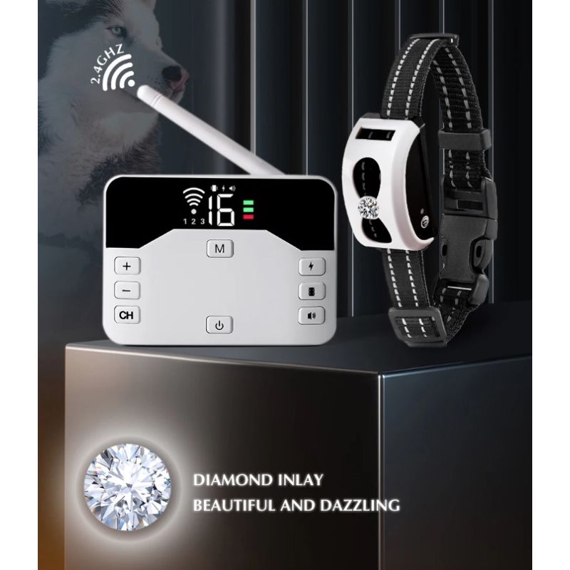 Sistema 2-in-1 Recinzione Elettronica Wireless e Collare di Addestramento Remoto Sicurezza Esterna per Animali Contenimento e Addestramento Cani di Tutte le Dimensioni Prodotti Innovativi per Animali