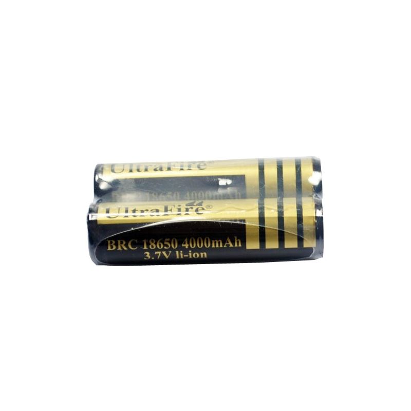 Batteria Ricaricabile ULTRAFIRE BRC 4000mAh 3.7V 18650 Alta Capacità Lunga Durata per Dispositivi Elettronici e Lampade LED Sostenibile ed Ecologico