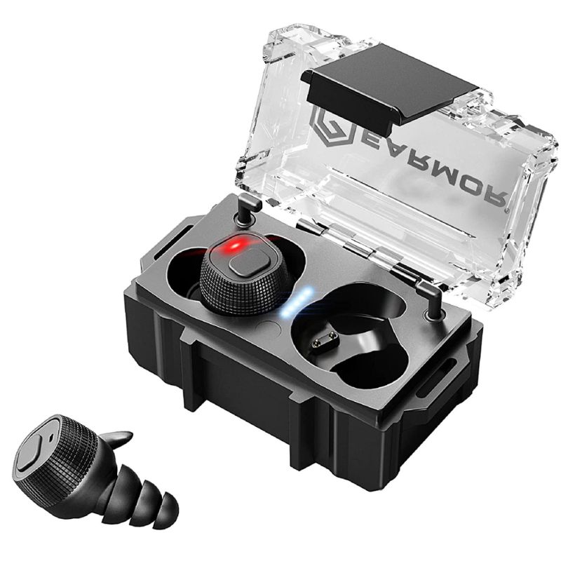 Auricolari tattici EARMOR M20 con cancellazione del rumore avanzata per protezione uditiva in ambienti ad alto rumore e comfort in uso indoor outdoor modalità audio doppie