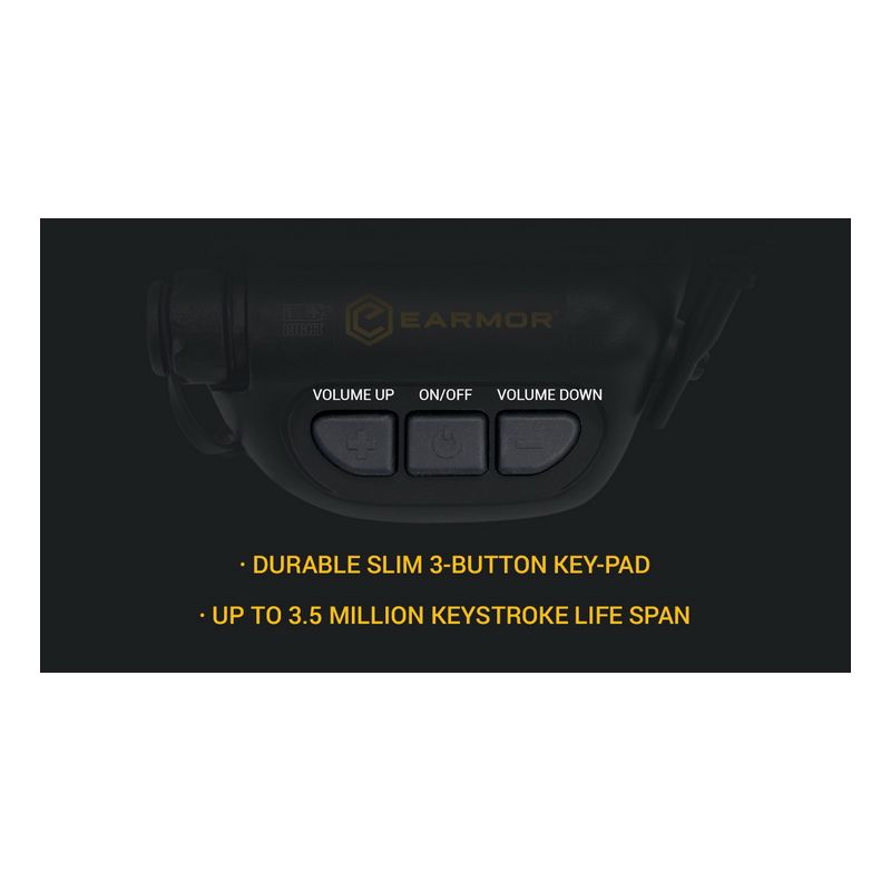 Scopri Cuffie da Tiro EARMOR M32 MOD1 protezione acustica SNR elevato design ergonomico altoparlanti qualità perfette per comunicazione elettronica e avventure all'aperto