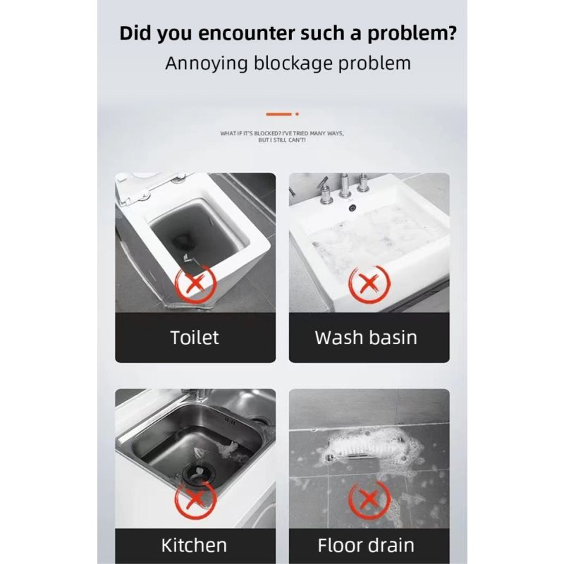 Pipe Unblocker Strumenti Idraulici Innovativi per Manutenzione degli Scarichi con Tecnologia ad Aria ad Alta Pressione e Costruzione in Acciaio Inossidabile Accessori Versatili