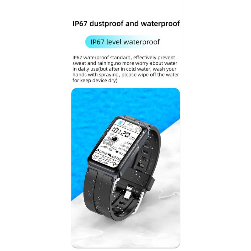 EP01 Smartwatch Bracciale Fitness Tracker: Glucosio, ECG, HRV, Cardio, Temp. 1.47