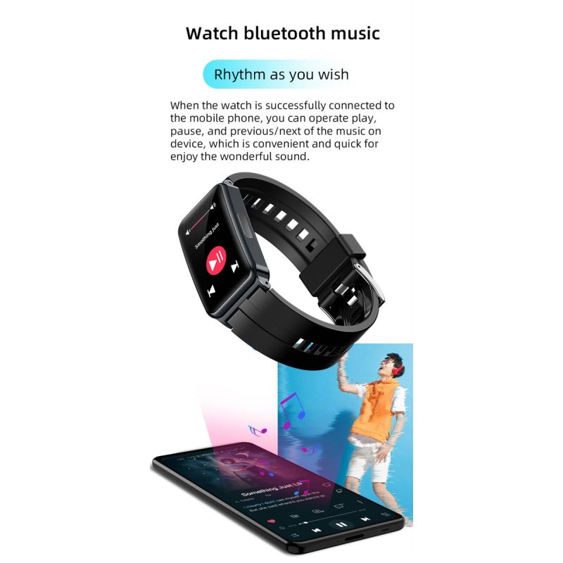 EP01 Smartwatch Bracciale Fitness Tracker: Glucosio, ECG, HRV, Cardio, Temp. 1.47