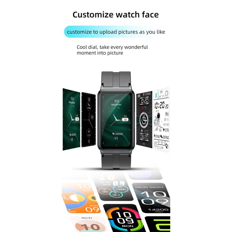 EP01 Smartwatch Bracciale Fitness Tracker: Glucosio, ECG, HRV, Cardio, Temp. 1.47