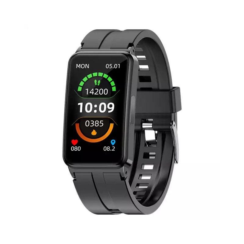EP01 Orologio intelligente per glicemia con zucchero nel sangue ECG  PPG HRV temperatura della frequenza cardiaca 1.47 "HD impermeabile Smart Bracelet Band Fitness Tracker